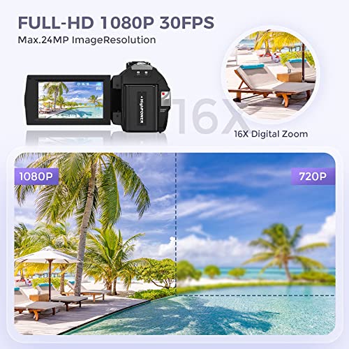 Sunscien Full HD 1080P Video Camera Recorder
