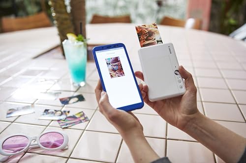 Canon Zoemini S Camera Printer (Rose Gold) - Pocket-sized 8MP with ring-light