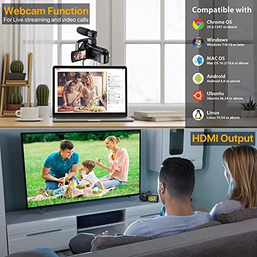 Ultra HD WiFi 4K Video Camera - Vlogging, YouTube