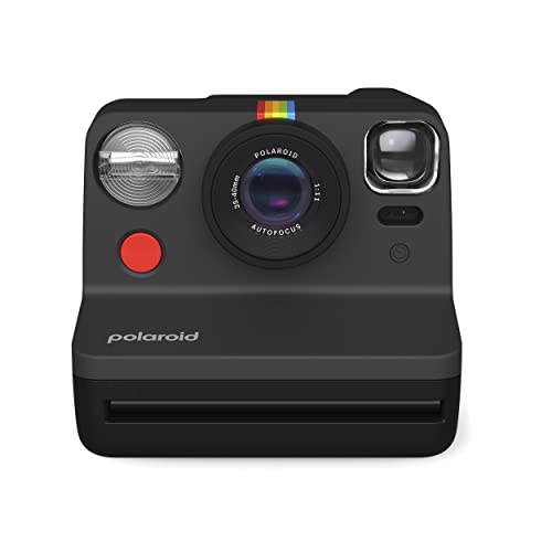 Polaroid Now Black Camera + Golden Moments Film Bundle