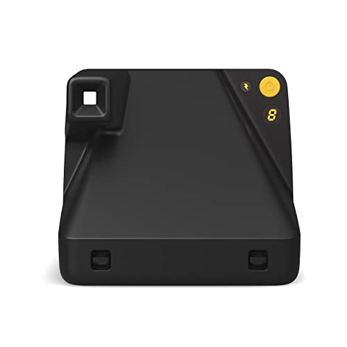 Polaroid Now Black Camera + Golden Moments Film Bundle