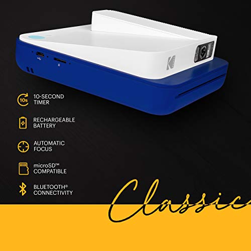 KODAK Smile Classic Digital Instant Camera - Bluetooth, Blue