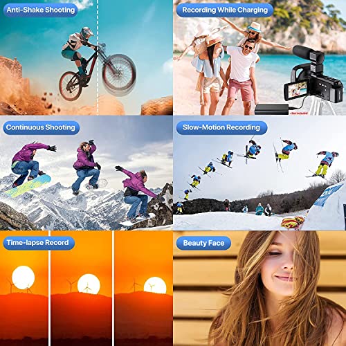 4K Video Camera Camcorder WiFi Night Vision