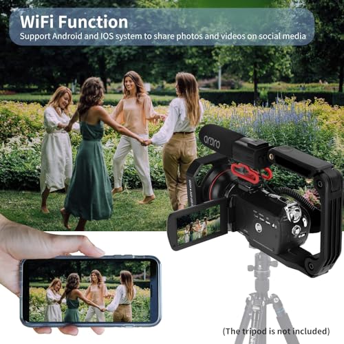 ORDRO 4K Camcorder Ultra 1080P 60FPS Vlog Camera