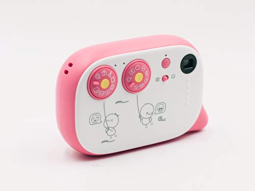 Pink Kids Camera with Felt Pens, Scrapbook Kit, Tape