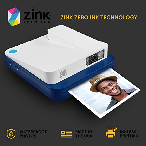 KODAK Smile Classic Digital Instant Camera - Bluetooth, Blue