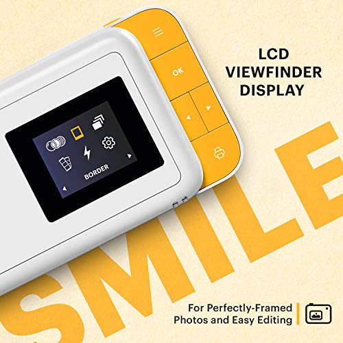 KODAK Smile Digital Camera with Print - White/Yellow