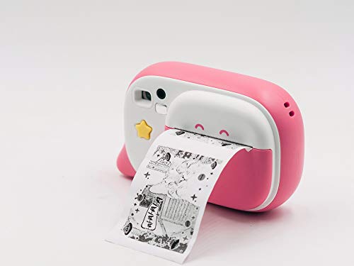 Pink Kids Camera with Felt Pens, Scrapbook Kit, Tape