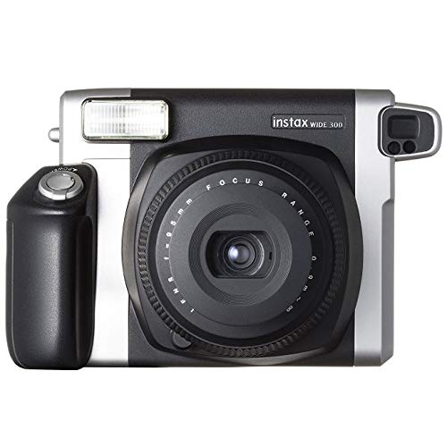 Instant film camera with large format & selfie lens