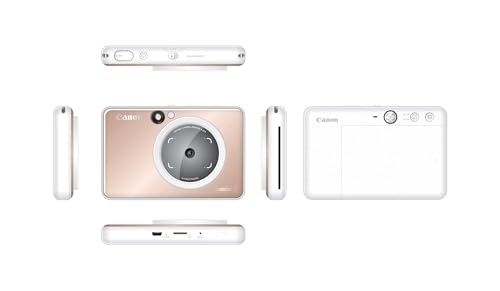 Canon Zoemini S Camera Printer (Rose Gold) - Pocket-sized 8MP with ring-light