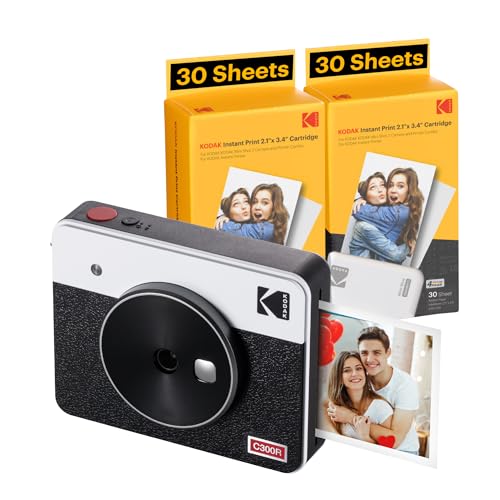 KODAK Mini Shot 3 Retro Camera and Printer Bundle