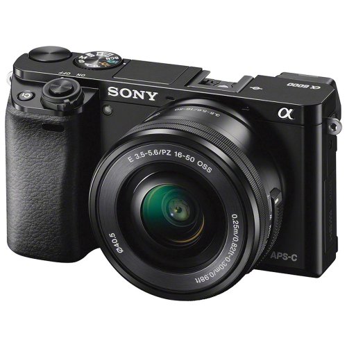 Sony A6000 Digital Camera with SELP1650 Lens - Black