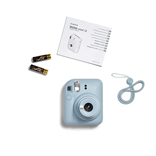 Instax Mini 12 Camera + Fujifilm Film: Blue, 20 shots