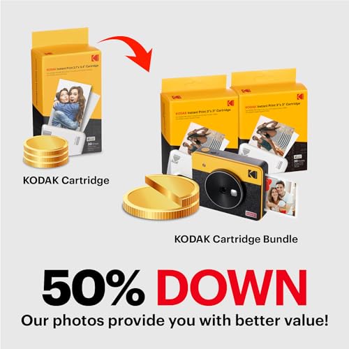 KODAK Mini Shot 3 Retro Camera and Printer Bundle