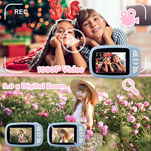 GlobalCrown Kids Instant Camera with Screen and Accessories