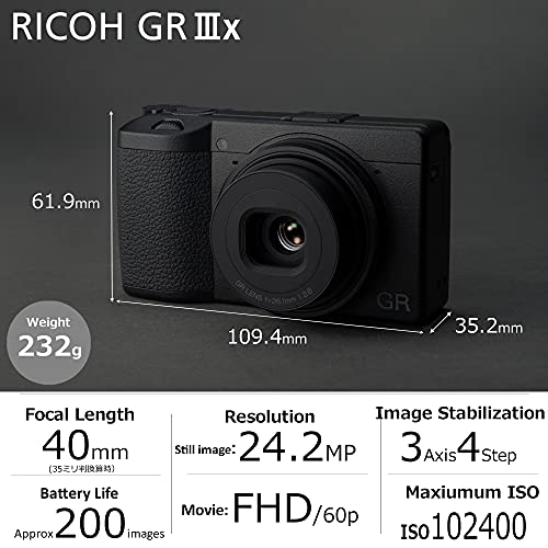 Ricoh GR IIIx Digital Camera: Ultimate Snapshot Genius