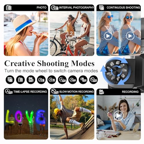 LAMA 4K Autofocus Vlogging Camera, 48MP Compact