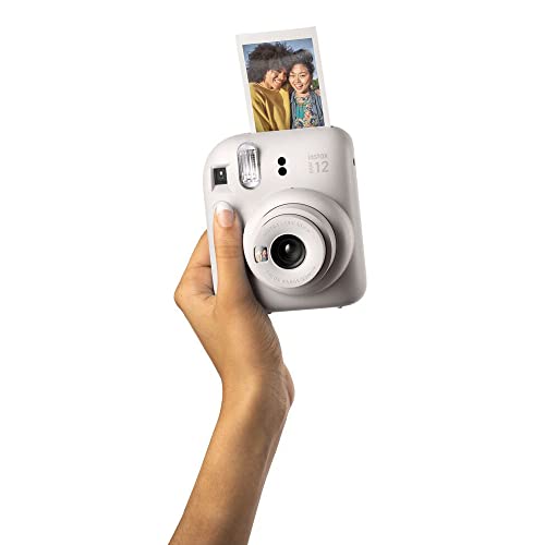 Fujifilm Instax Mini 12 Camera + 20 Shot Film - Clay White