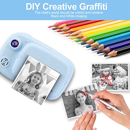 GlobalCrown Kids Instant Camera with Screen and Accessories
