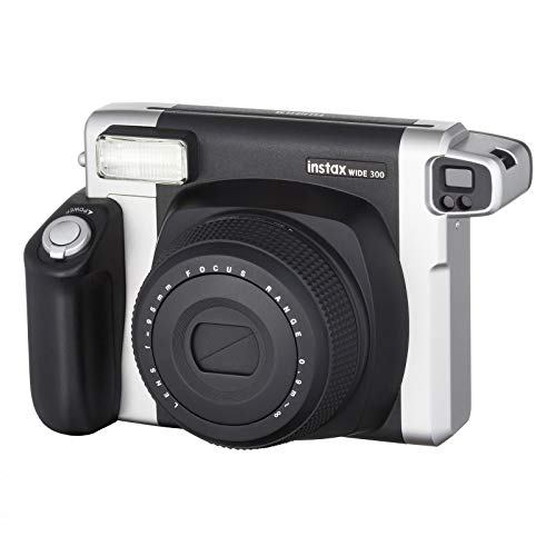 Instant film camera with large format & selfie lens