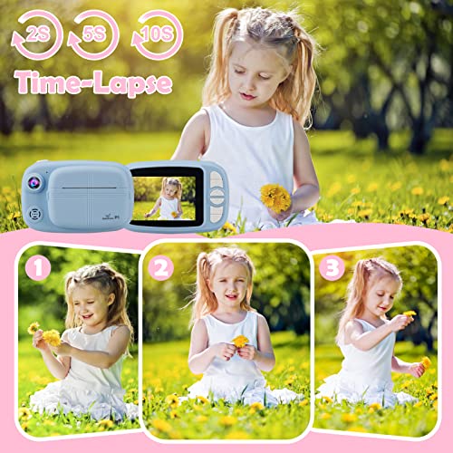GlobalCrown Kids Instant Camera with Screen and Accessories