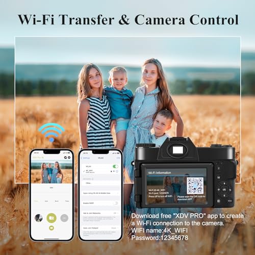 LAMA 4K Autofocus Vlogging Camera, 48MP Compact