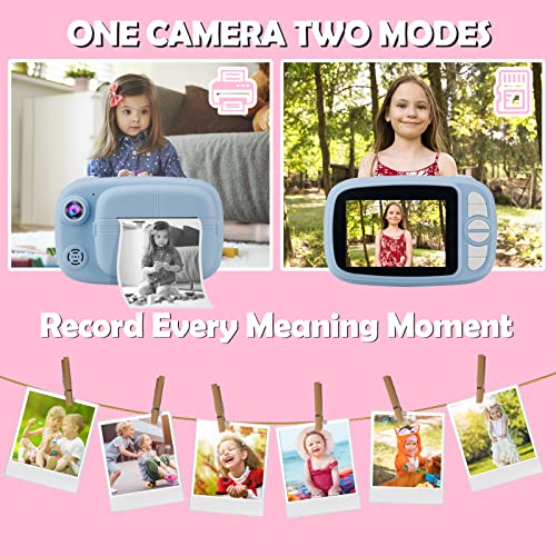 GlobalCrown Kids Instant Camera with Screen and Accessories