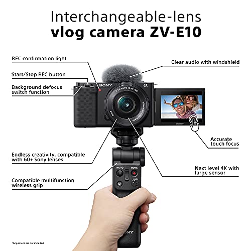 Sony ZV-E10 Mirrorless Vlog Camera - Black