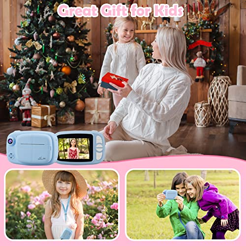 GlobalCrown Kids Instant Camera with Screen and Accessories