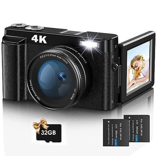 Jumobuis 4K 48MP Vlogging Camera with 16X Zoom