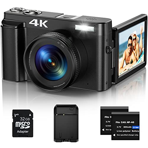 Umipyiza 4K Autofocus Digital Camera, 48MP, 16X Zoom