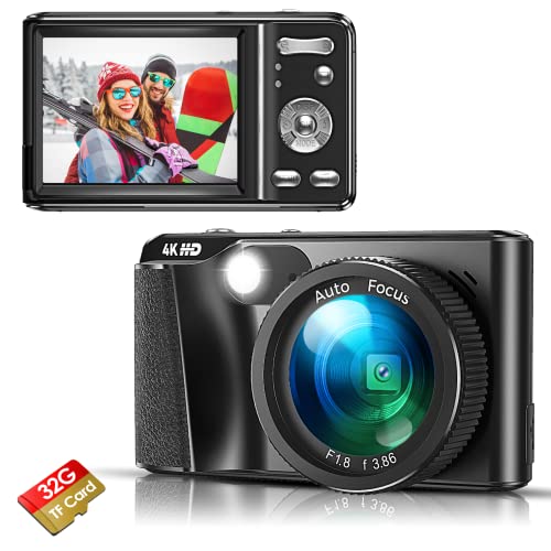 Hojocojo 4K Autofocus Vlogging Camera 48MP FHD