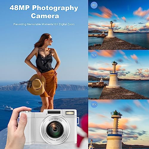 4K 48MP Vlogging Camera with Macro Function