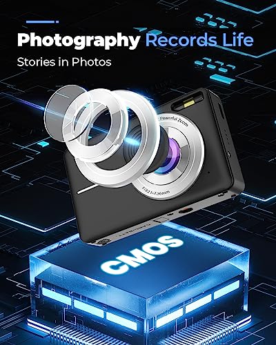 Compact Vlogging Camera with 32G Memory Card & 44MP