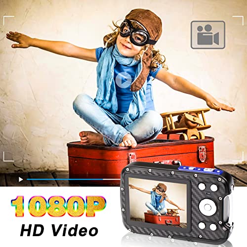 Kids Waterproof Digital Camera - 30MP, 1080P FHD