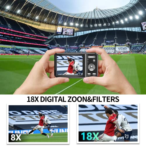 Hojocojo 4K Autofocus Vlogging Camera 48MP FHD