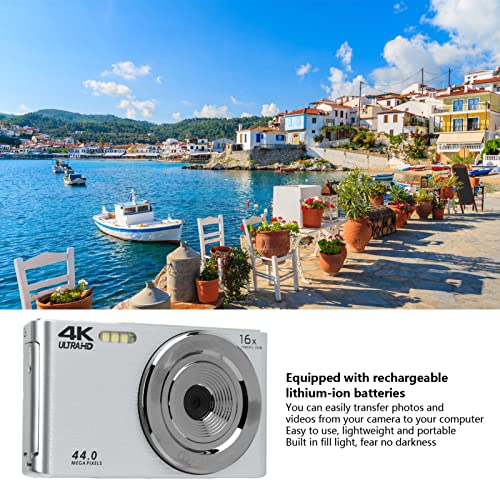 Travel Photography Camera - 16X Zoom, 4K 44MP