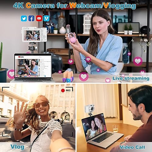 4K 48MP Vlogging Camera with Macro Function