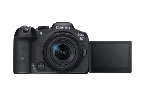 Canon EOS R7 Mirrorless Camera Bundle (Hybrid, 4K/30p, WiFi)