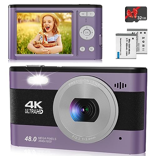 4K Compact Digital Camera | 48MP Photo/4K Video