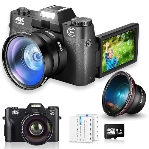 4K 48MP Auto Focus Digital Camera - Beginner's Bundle
