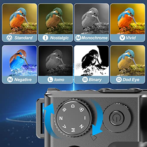 4K Digital Camera with Dual Lens, Wifi & 32GB