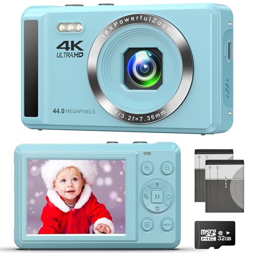 44MP Digital Camera with 4k Video & Autofocus