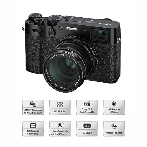 Fujifilm X100V Camera in Black