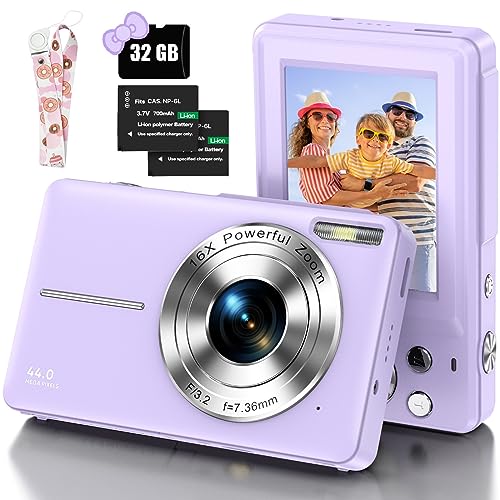 32G Micro Memory Card Digital Camera-44MP 1080P Compact
