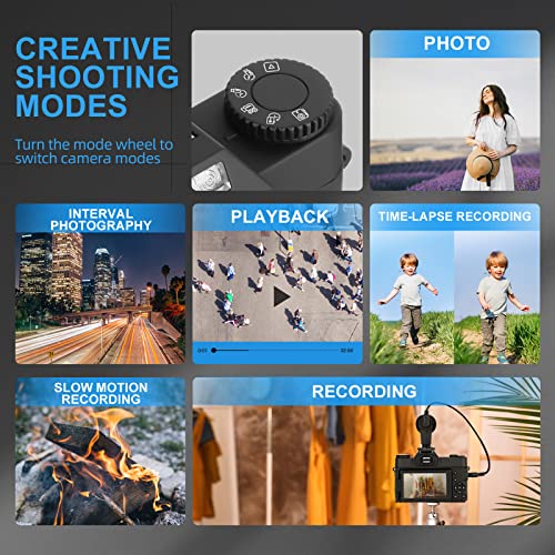 4K Vlogging Camera with Flip Screen & WiFi