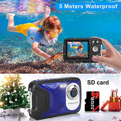 Kids Waterproof Digital Camera - 30MP, 1080P FHD