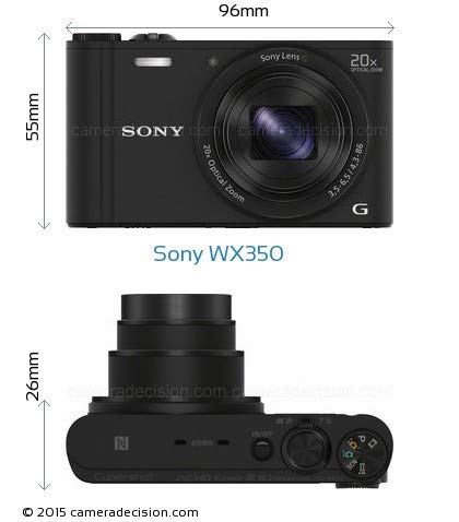 Sony DSC-WX350 Digital Camera, Black