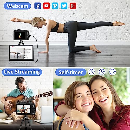 Compact 4K Video Camera with 48MP, 16x Zoom