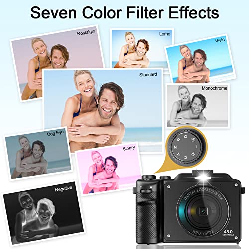 4K Digital Camera with Autofocus & Wide Angle